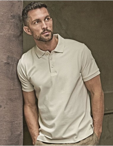 TEE-1405-Mens Luxury Stretch Polo